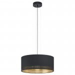 Lamparas Eglo Colgante Tela Negro Esteperra 99274