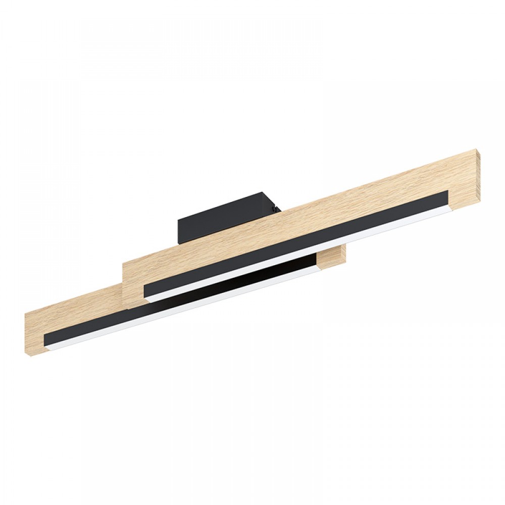 Lamparas Eglo Plafon Led Madera Camacho 99292