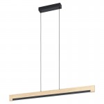 Lamparas Eglo Lampara Led Lineal Madera Camacho 99293