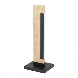 Lamparas Eglo Sobremesa Led Madera Camacho 99295