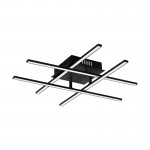 Lamparas Eglo Plafon Led Negro Lasana 3 99316
