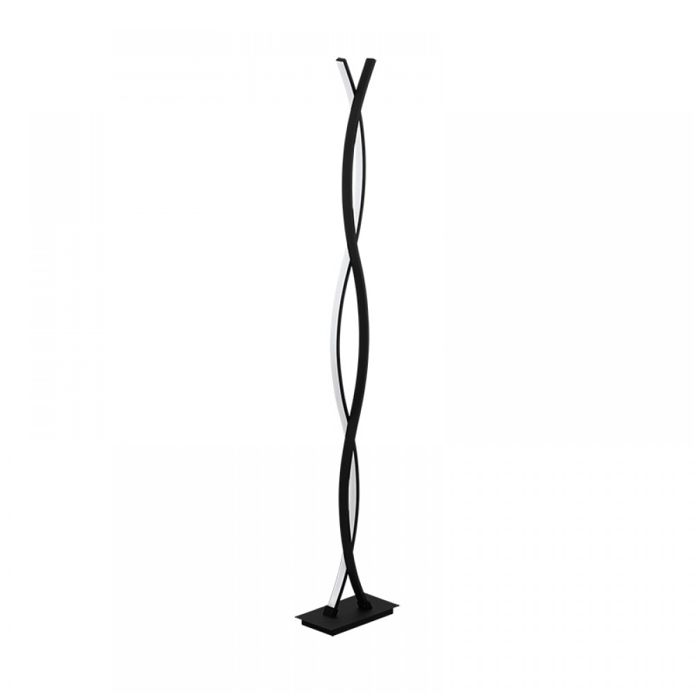 Lamparas Eglo Lampara De Pie Led Negro Lasana 3 99319