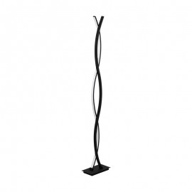 Lamparas Eglo Lampara De Pie Led Negro Lasana 3 99319