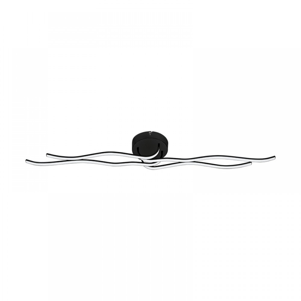 Lamparas Eglo Plafon Led Negro Roncade 1 99322