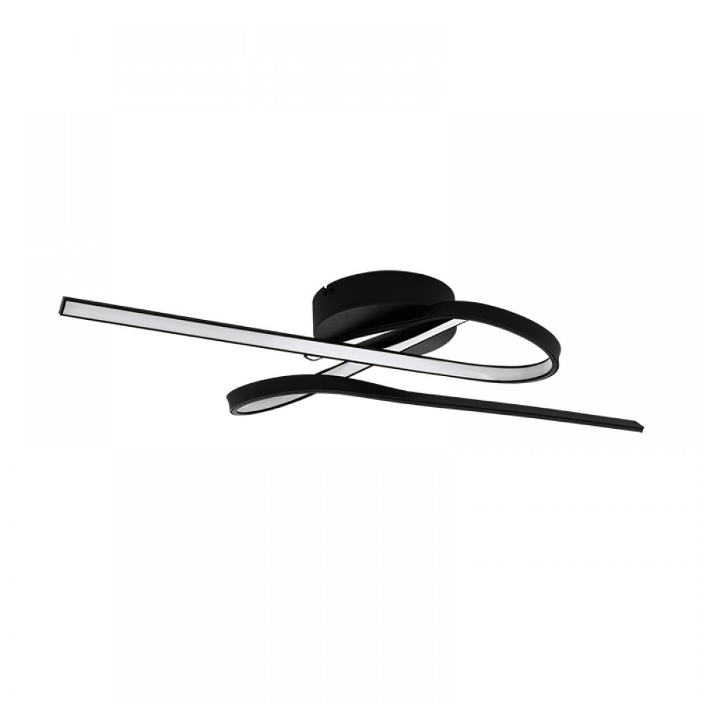 Lamparas Eglo Plafon Led Negro Selvina 1 99323