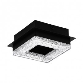 Lamparas Eglo Plafon 1 Led Negro Fradelo 1 99324