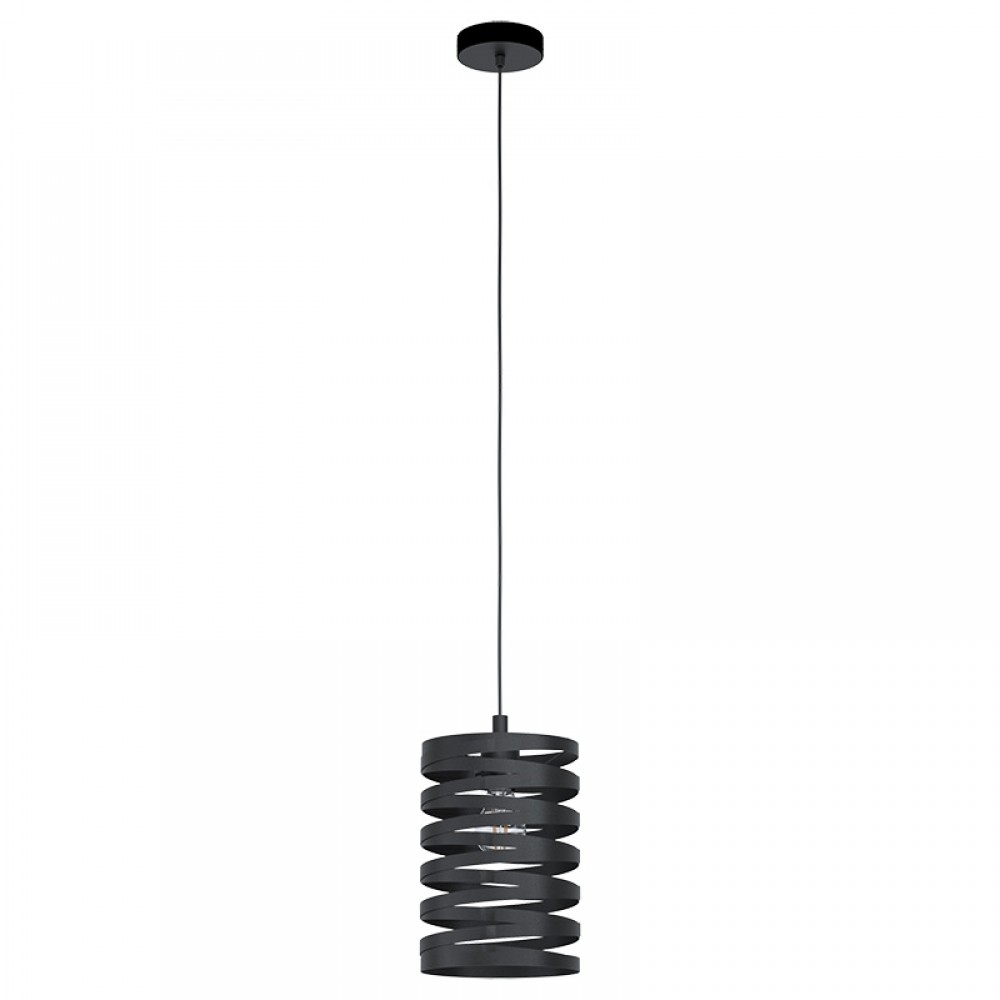 Lamparas Eglo Colgante Metal Negro Cremella 99346