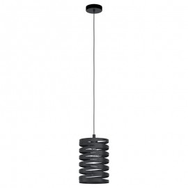 Lamparas Eglo Colgante Metal Negro Cremella 99346