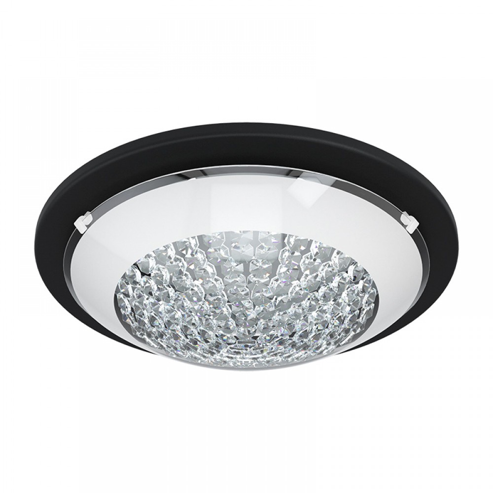 Lamparas Eglo Plafon Led Negro Acolla 1 99356