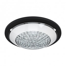 Lamparas Eglo Plafon Led Negro Acolla 1 99356