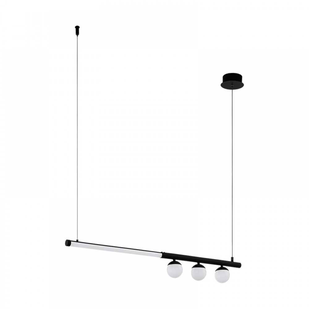 Lamparas Eglo Lampara Led Lineal Negro Phianeros 99376