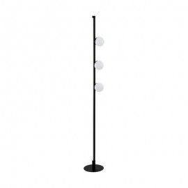 Lamparas Eglo Lampara Pie Led Negro Phianeros 99378