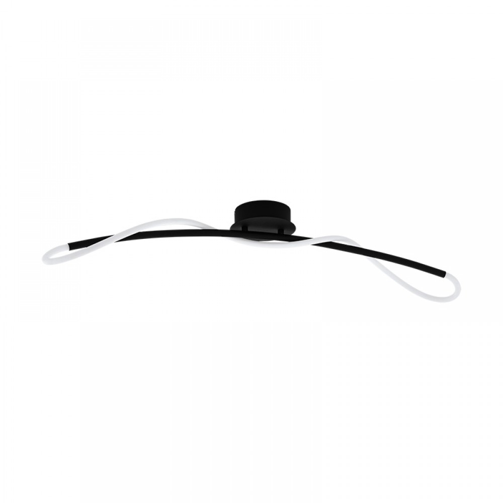 Lamparas Eglo Plafon Led Negro Egidonella 99381