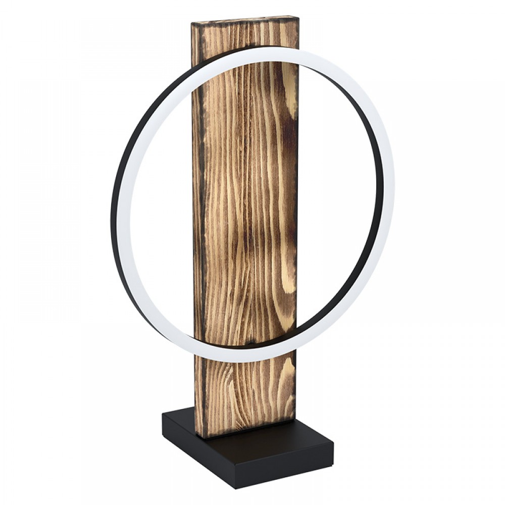 Lamparas Eglo Sobremesa Led Madera Boyal 99457