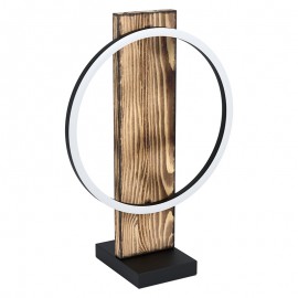 Lamparas Eglo Sobremesa Led Madera Boyal 99457
