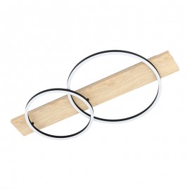 Lamparas Eglo Plafon Led Madera Boyal 99467