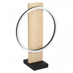 Lamparas Eglo Sobremesa Led Madera Boyal 99469