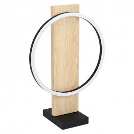 Lamparas Eglo Sobremesa Led Madera Boyal 99469