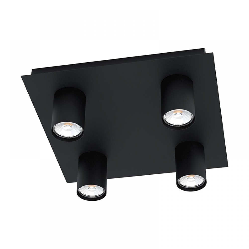 Lamparas Eglo Lampara Valcasotto Negro 99516