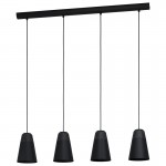 Lamparas Eglo Lampara Canterras Negro 99545