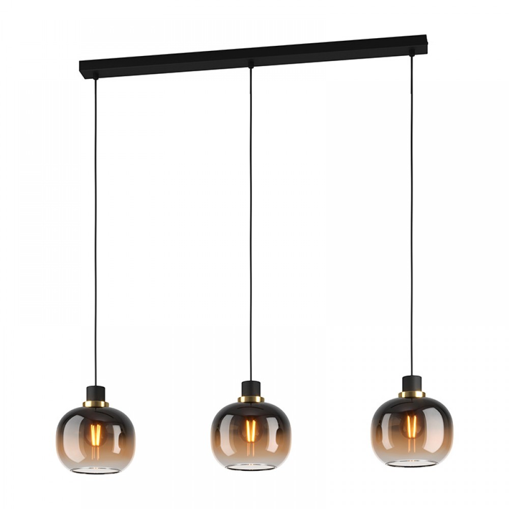 Lamparas Eglo Lampara Oilella Negro-Laton 99615