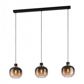 Lamparas Eglo Lampara Oilella Negro-Laton 99615