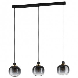 Lamparas Eglo Lampara Oilella Negro-Laton 99617