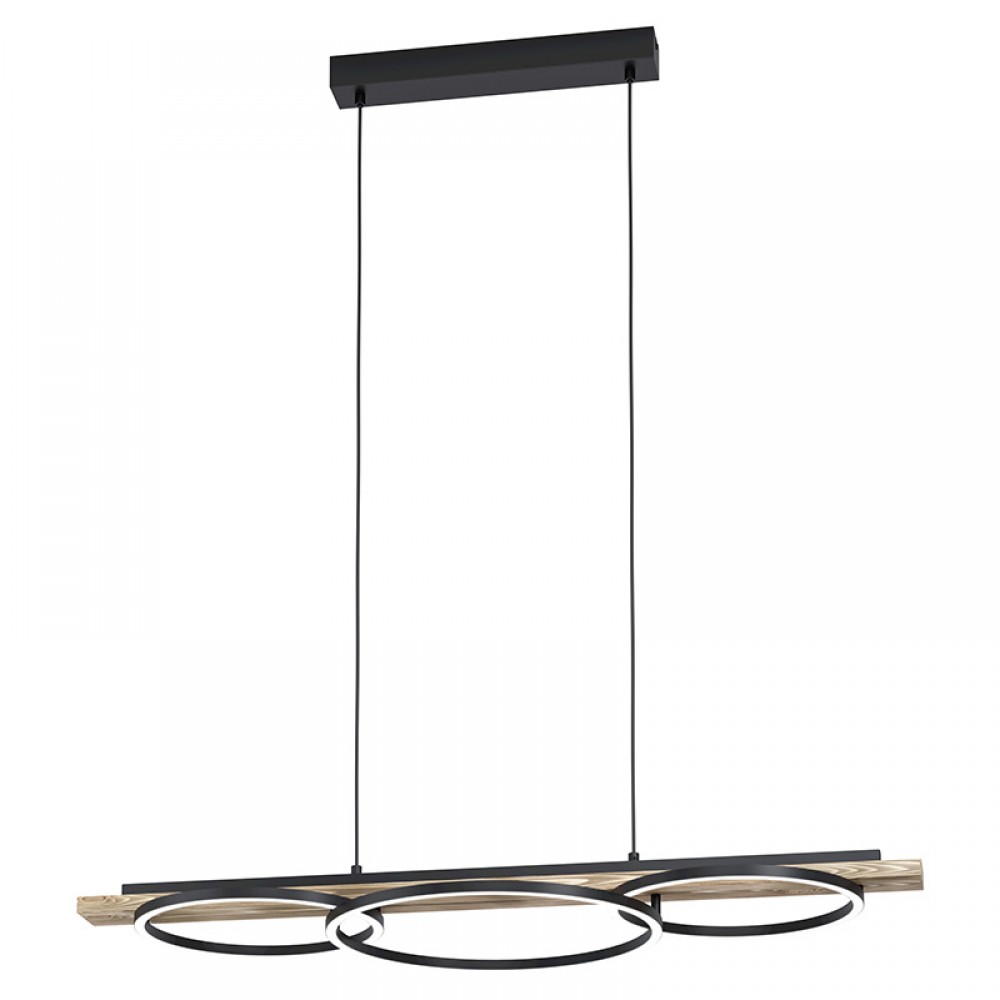Lamparas Eglo Lampara Boyal Negro-Marron 99624