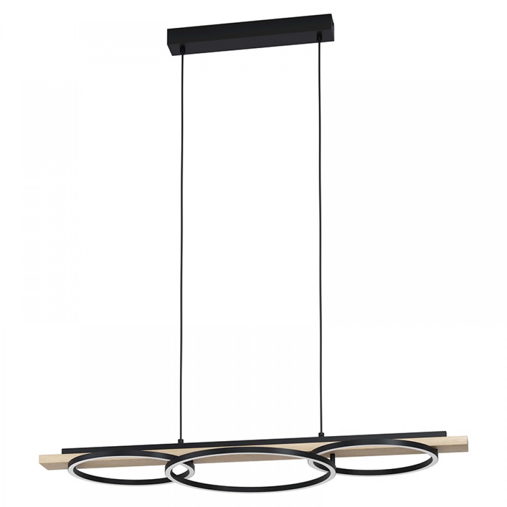 Lamparas Eglo Lampara Boyal Negro-Marron 99625