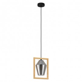 Lamparas Eglo Lampara Viglioni Negro-Marron 99701