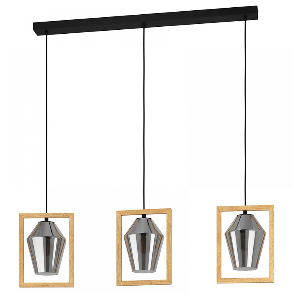 Lamparas Eglo Lampara Viglioni Negro-Marron 99702