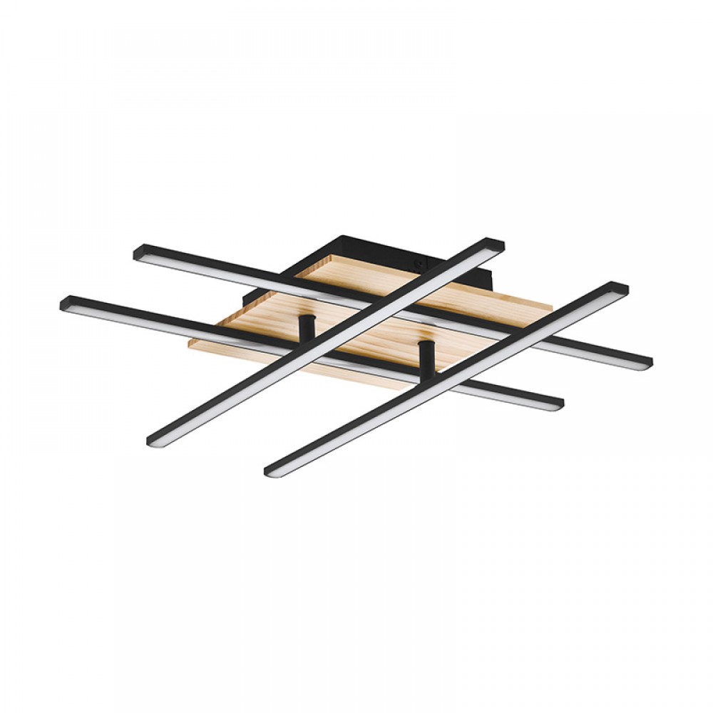 Lamparas Eglo Lampara Marinello 1 Negro-Marron 99793