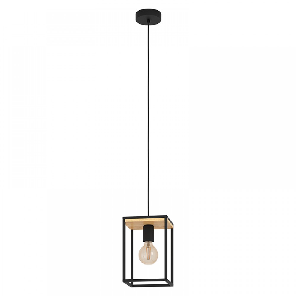 Lamparas Eglo Lampara Libertad Negro-Marron 99795