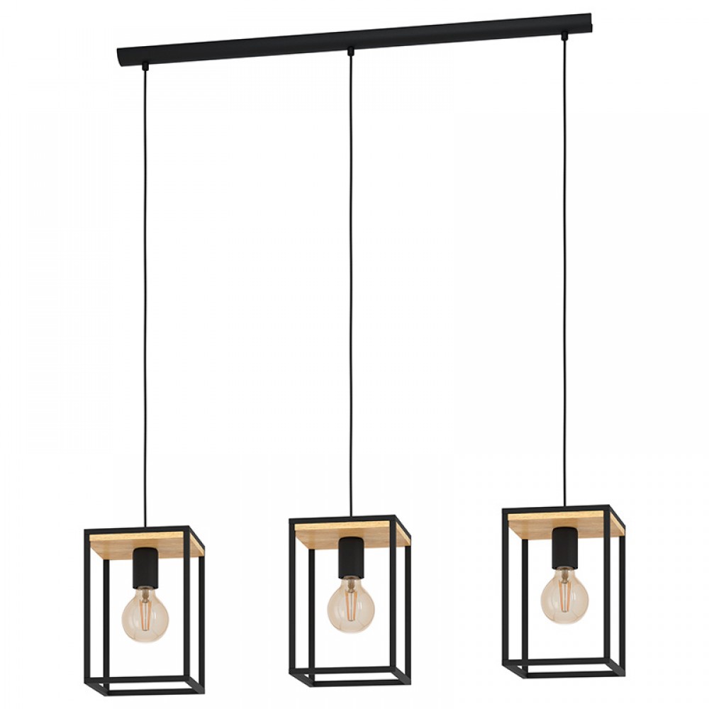 Lamparas Eglo Lampara Libertad Negro-Marron 99855