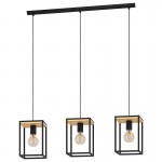 Lamparas Eglo Lampara Libertad Negro-Marron 99855