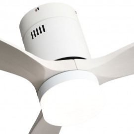 Ventilador Aguilon DC Blanco 132Ø 18w 3 Aspas Blancas, Mando y Temporizador 128291301