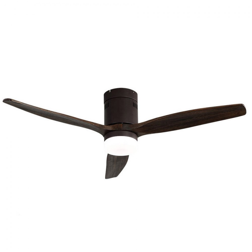 Ventilador Aguilon DC Marron 132Ø 18w 3 Aspas Roble, Mando y Temporizador 128291302