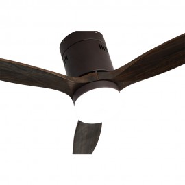Ventilador Aguilon DC Marron 132Ø 18w 3 Aspas Roble, Mando y Temporizador 128291302