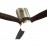 Ventilador Aguilon DC Cuero 132Ø 18w 3 Aspas Roble, Mando y Temporizador 128291364