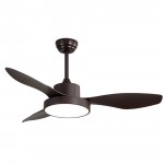 Ventilador Hayate DC Marron 120Ø 48w 3 Aspas Mando, Memoria Y Temporizador 128591302