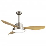 Ventilador Hayate DC Niquel-haya 120Ø 48w 3 Aspas Mando, Memoria Y Temporizador 128591342
