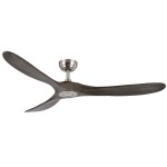 Ventilador Marin DC Niquel 152Ø 3 Aspas Roble Sin Luz Mando y Temporizador 129090302