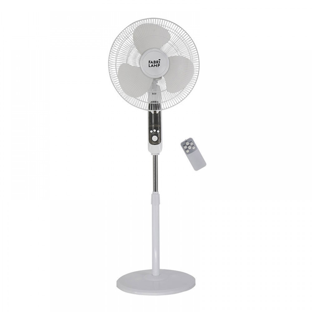 Ventilador Calma Blanco De Pie 43Ø 45w 5 Aspas Mando y temporizador 133541001