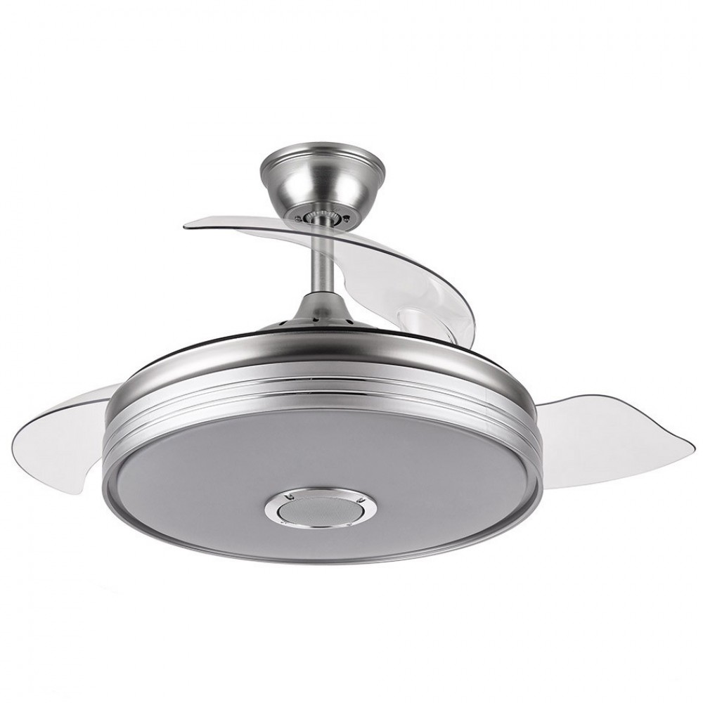 Ventilador Matanuska DC Niquel 108Ø 72w Bluethooth Mando Memoria y temporizador 142791403