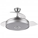 Ventilador Matanuska DC Niquel 108Ø 72w Bluethooth Mando Memoria y temporizador 142791403