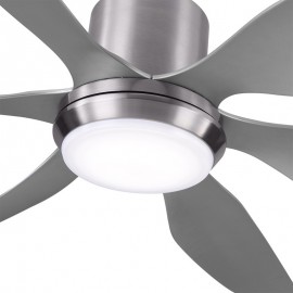 Ventilador Otto DC Niquel 167Ø 24W 6Aspas Plata Mando, Memoria y Temporizador 158691663