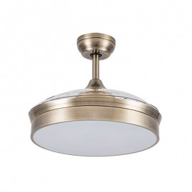 Ventilador Cala DC Cuero Plegable 109Ø 72w 3Aspas Mando Memoria y Temporizador 158991414