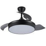 Ventilador Mini Cala DC Negro Plegable 91Ø 48w Mando Memoria y Temporizador 158999002