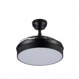 Ventilador Mini Cala DC Negro Plegable 91Ø 48w Mando Memoria y Temporizador 158999002