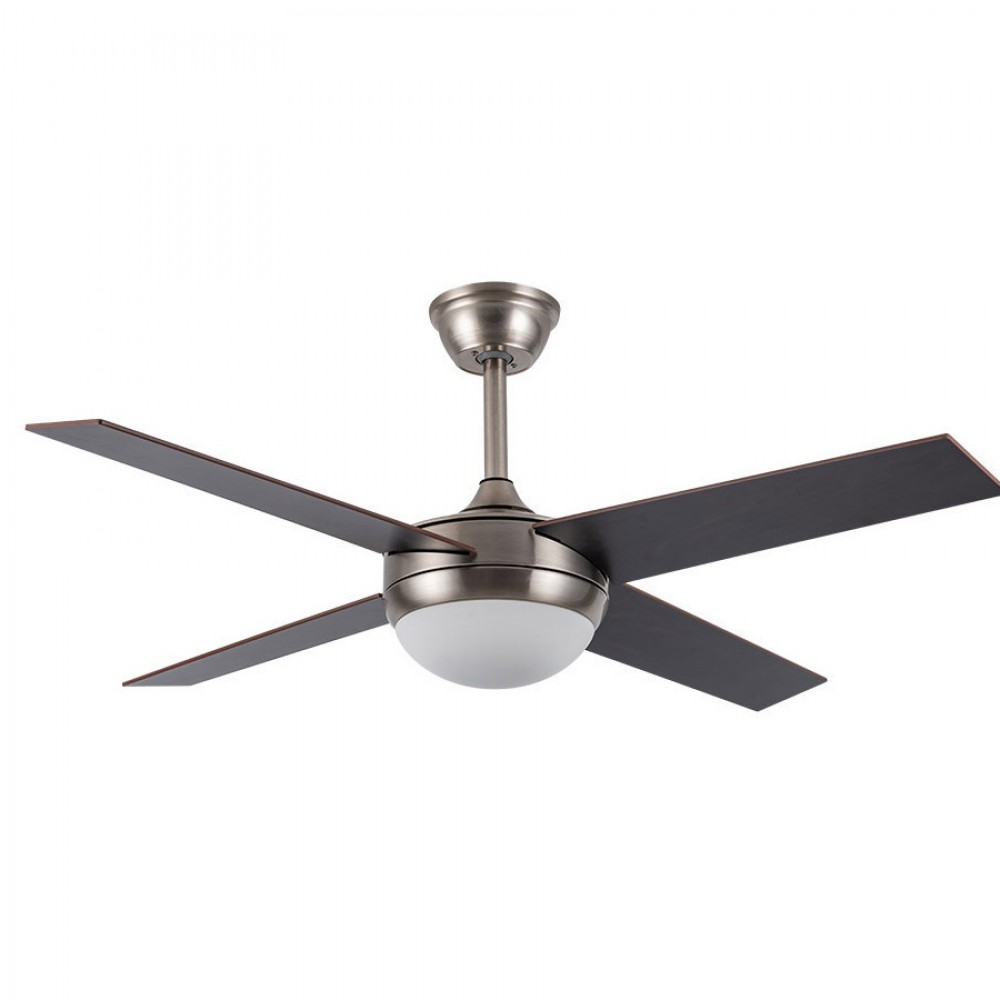 Ventilador Ciro DC Niquel 116Ø 2xe27 4Aspas Haya-Wengue Mando y Temporizador 159092433